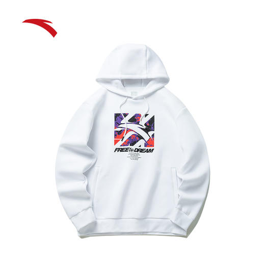 安踏连帽卫衣2022年春季新款男士运动篮球长袖套头上衣152211743-1/3 商品图4