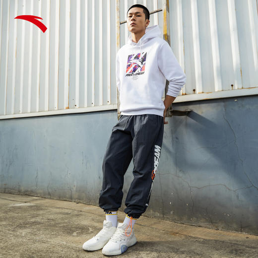 安踏连帽卫衣2022年春季新款男士运动篮球长袖套头上衣152211743-1/3 商品图3