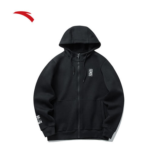 安踏外套男2022春季新款休闲开衫连帽上衣152211736-2 商品图0