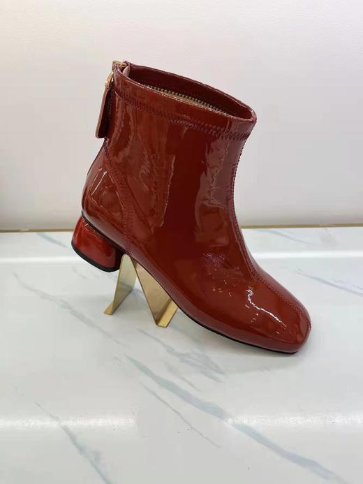 西村名物2021年秋冬新款专柜同款皮靴短靴X21DS43691 商品图1