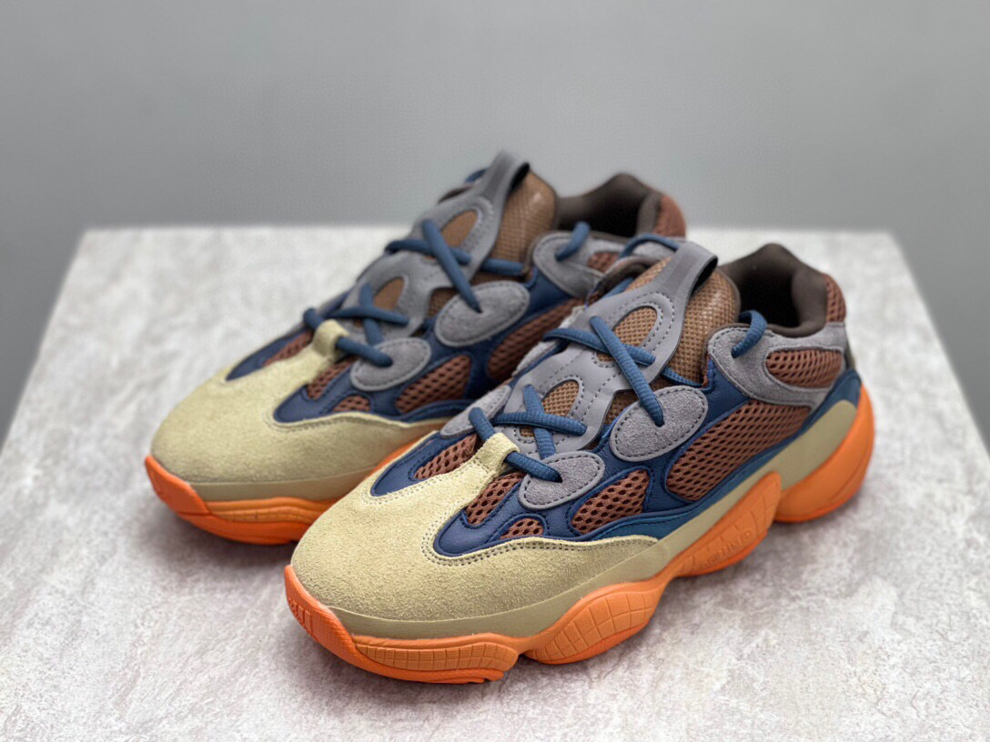 春季特惠90570 纯原出品 # yeezy椰子 desert rat 500 "enflame" 蓝
