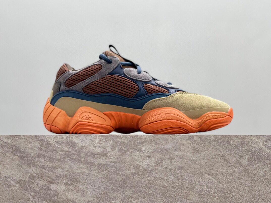 春季特惠90570 纯原出品 # yeezy椰子 desert rat 500 "enflame" 蓝