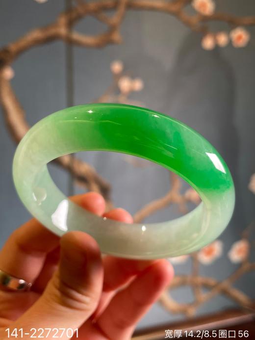 141-2272701，飘翠手镯。圈口56.  具体价格微信咨询 商品图3