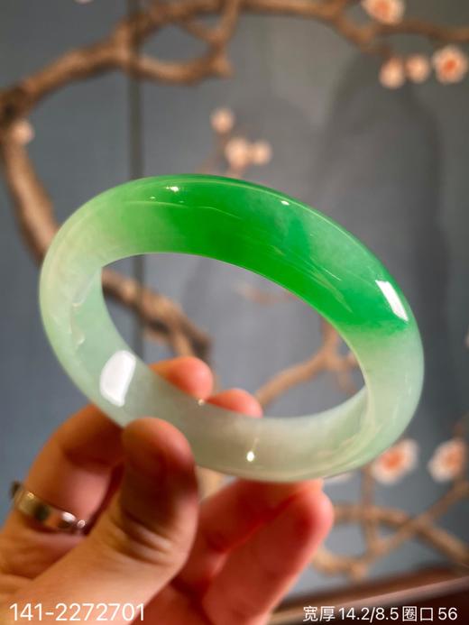 141-2272701，飘翠手镯。圈口56.  具体价格微信咨询 商品图5