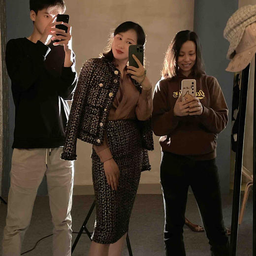 “千金小姐”双排扣，颈袖添香-套裙-BT1XC4518双排扣精致小香风套裙璀璨闪耀贵族千金小姐范儿 商品图2