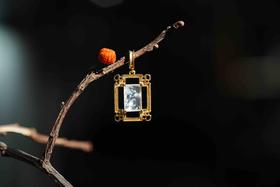 【喆】【观景·框景 】翡翠雪花项链