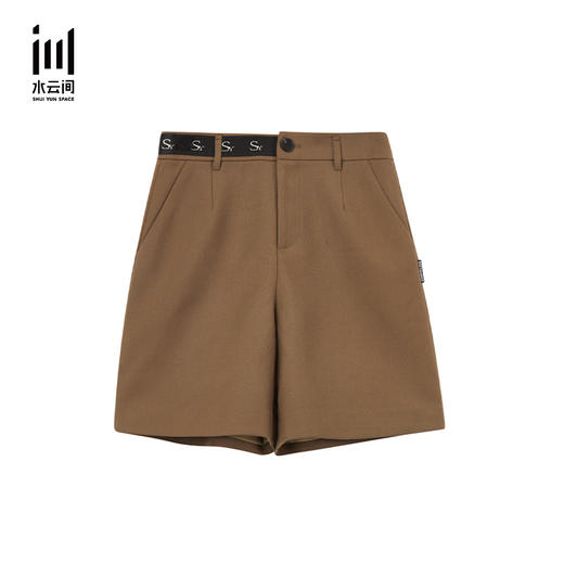 水云间2022新款春季宽松直筒廓形休闲裤短裤12210386 商品图0