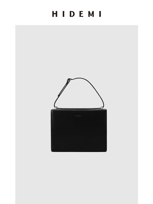 HIDEMI 经典牛皮可拆卸双肩带box豆腐包中号  黑色/冰蓝色/砖红色/开心果绿 商品图13