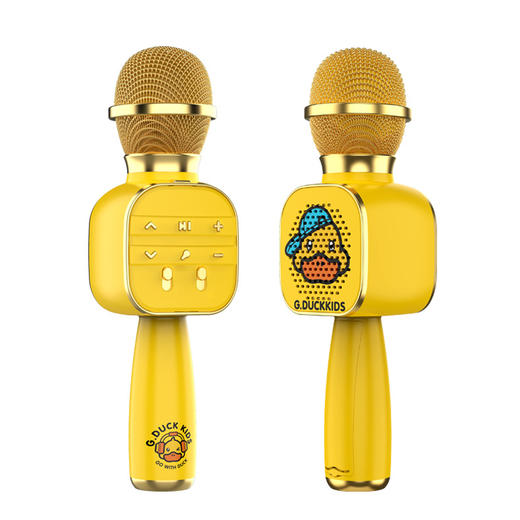 【现货48小时发】G.DUCK小黄鸭MX1无线麦克风儿童卡通玩具蓝牙麦克风话筒音响一体 商品图4
