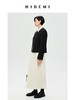 HIDEMI 简约一粒扣翻领式短款夹克西服外套 白色/黑色（小白领） 商品缩略图5