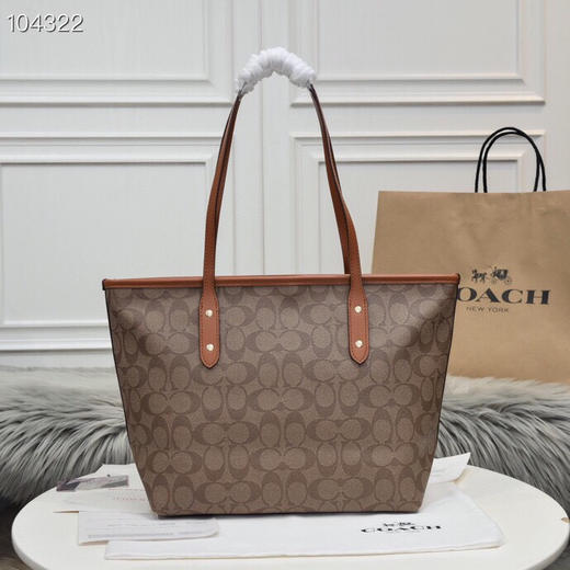 春季特惠💰450 蔻驰coach新款购物袋58292女士小号拉链款 商品图2