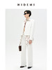 HIDEMI 白色挺括感直筒休闲西裤 商品缩略图2