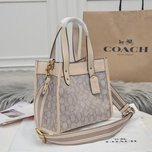 春季特惠💰460 蔻驰COACH徽章拼色FIELD 22号托特包3461 商品图2