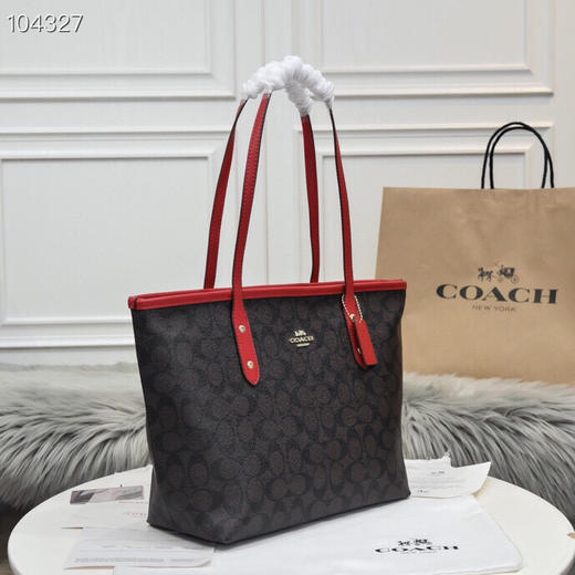 春季特惠💰450 蔻驰coach新款购物袋58292女士小号拉链款 商品图4