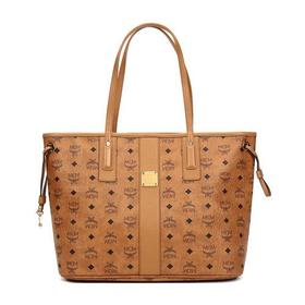 MCM/MCM 女士中号人造革/织物Liz Visetos双面手提单肩包托特包子母包 MWPAAVI02