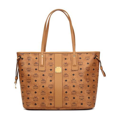 MCM/MCM 女士中号人造革/织物Liz Visetos双面手提单肩包托特包子母包 MWPAAVI02 商品图0