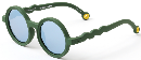 OLIVIO 太阳眼镜圆形未来系列-菠菜绿