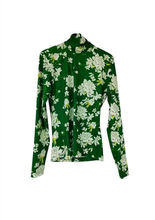 针织打底衫 /绿色——中国设计师品牌QIUSHU TING 商品图0