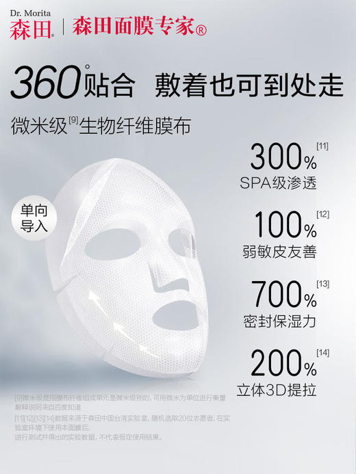 森田五重玻尿酸rp面膜补水保湿提拉紧致维稳修护*2盒装 商品图5