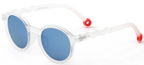 OLIVIO 太阳眼镜椭圆形经典系列-水母白 商品图0