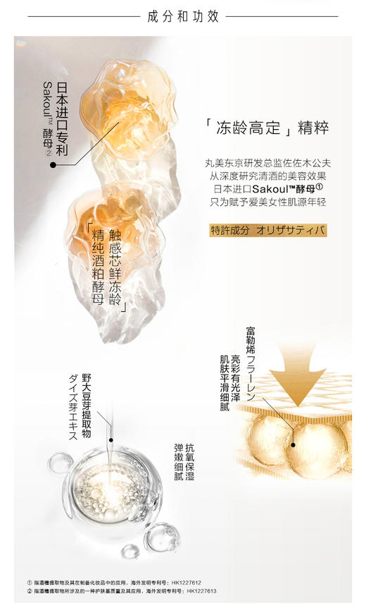 Marubi/丸美日本酒御龄冰肌眼部组合 日用10ml+夜用13g眼霜 淡纹补水保湿修护 商品图3