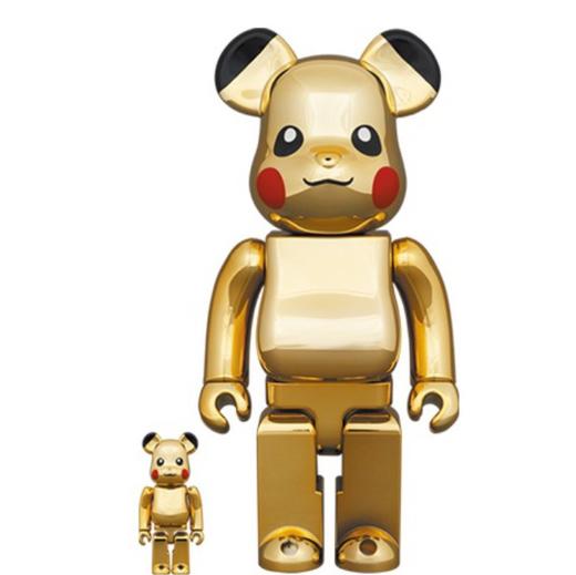 Bearbrick 电镀皮卡丘 400%+100% 商品图0