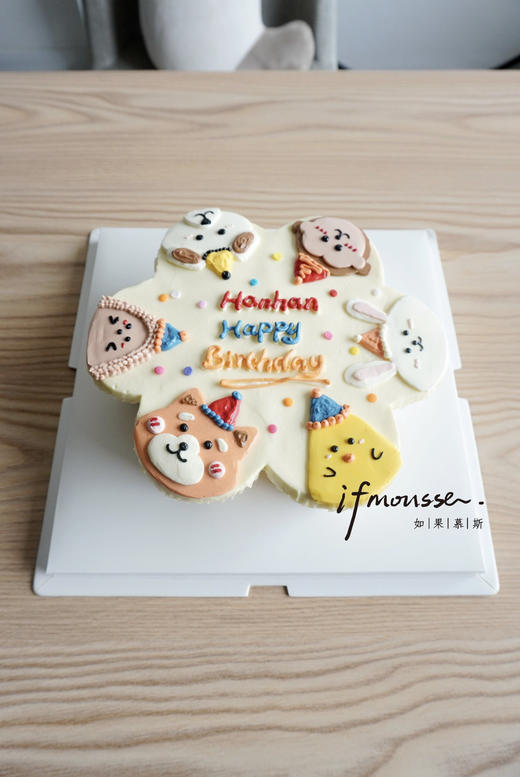 「女士」手绘干杯蛋糕 图案可定制 商品图0