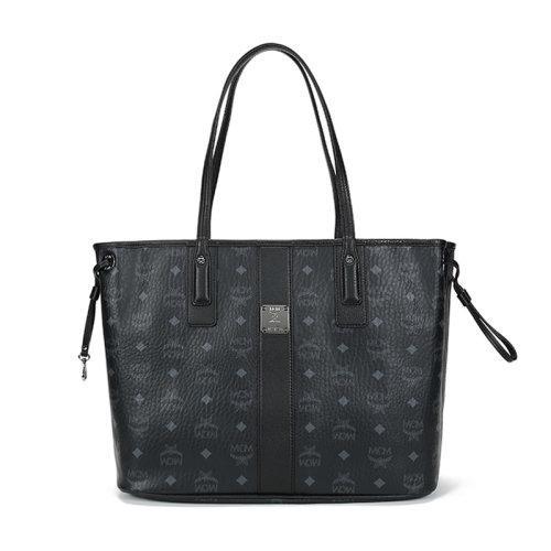 MCM/MCM 女士中号人造革/织物Liz Visetos双面手提单肩包托特包子母包 MWPAAVI02 商品图5