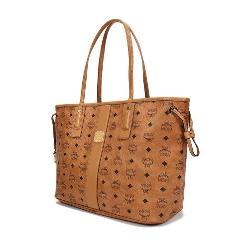 MCM/MCM 女士中号人造革/织物Liz Visetos双面手提单肩包托特包子母包 MWPAAVI02 商品图1