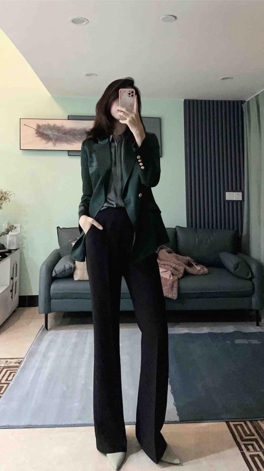 4462 “继承者”丝滑醋酸西装外套女神的闪耀时刻单西颈袖添香 商品图7