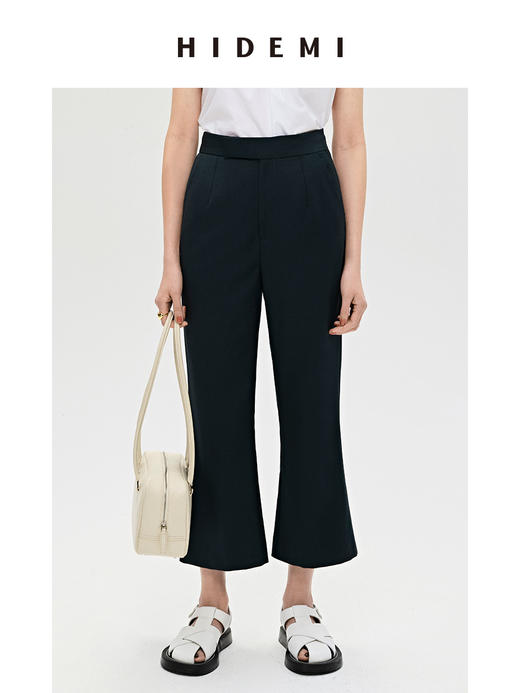 HIDEMI 微喇感超显瘦九分神裤 竹林绿/灰色/黑色 商品图1