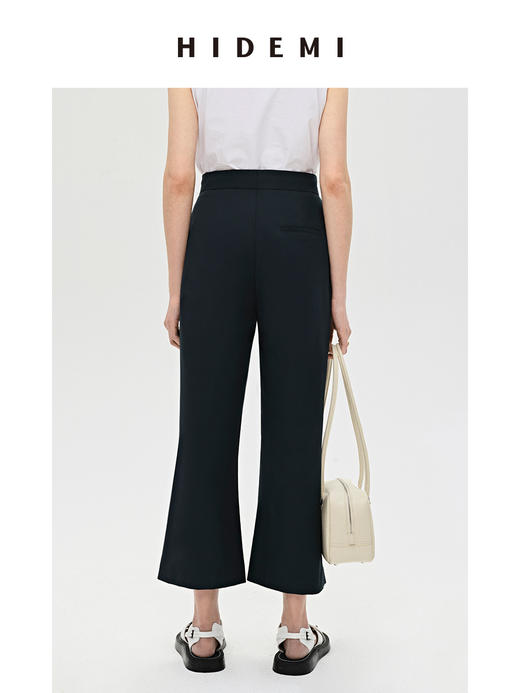 HIDEMI 微喇感超显瘦九分神裤 竹林绿/灰色/黑色 商品图7