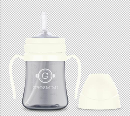 【8周年拼团购】格罗咪咪  PPSU 吸管杯(象牙白) 商品图0