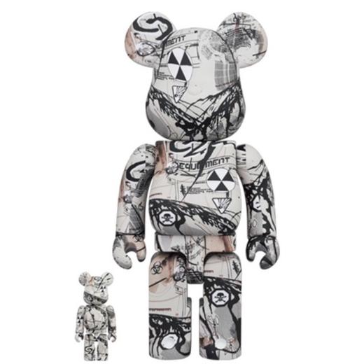 Bearbrick Hiroki Tsukuda 佃弘樹 漫画 黑白 400%+100% 商品图0