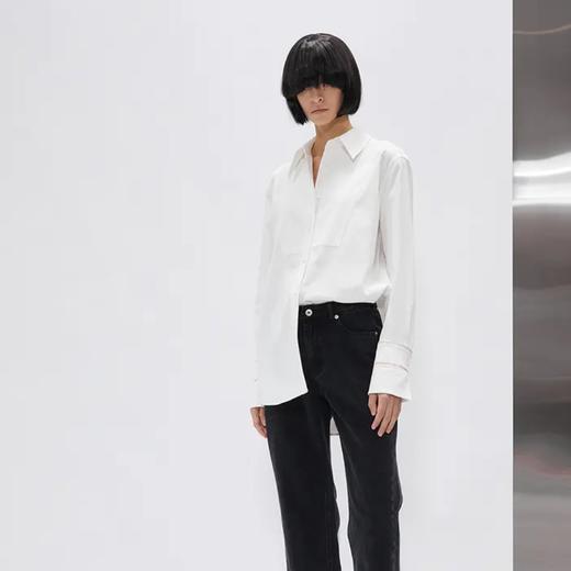 宽松拼接休闲衬衣 商品图0