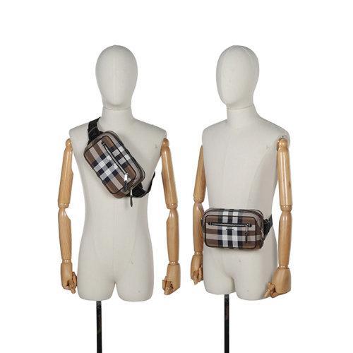 BURBERRY/博柏利 2021款 男款织物胸包腰包斜挎包 80420381 商品图4