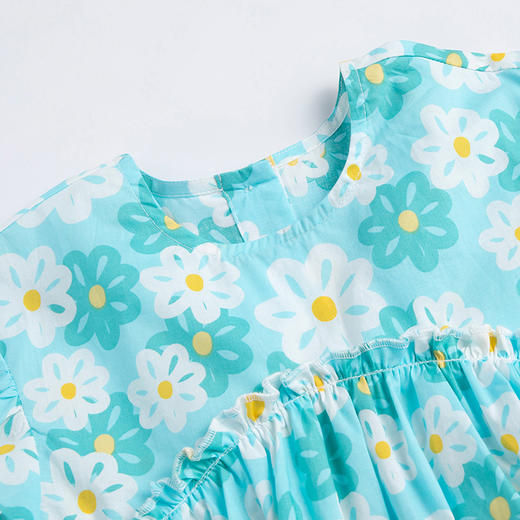 贝贝怡女童连衣裙女孩新款童装夏季薄公主裙女宝宝碎花裙子 商品图7