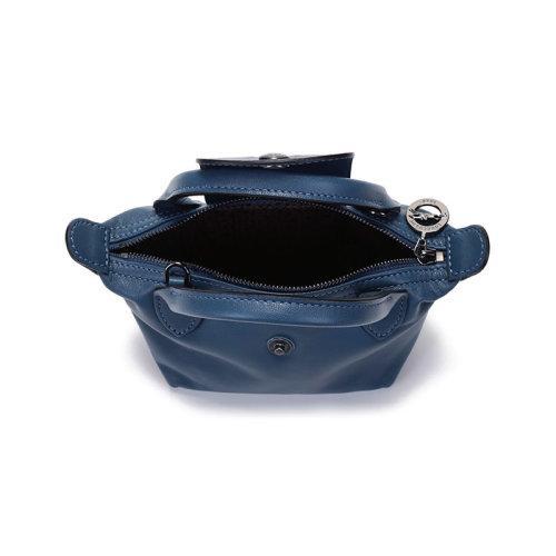 Longchamp/珑骧【21秋冬新款】女士LE PLIAGE CUIR系列迷你款羊皮短柄手提单肩斜挎包饺子包 10147 757 商品图3