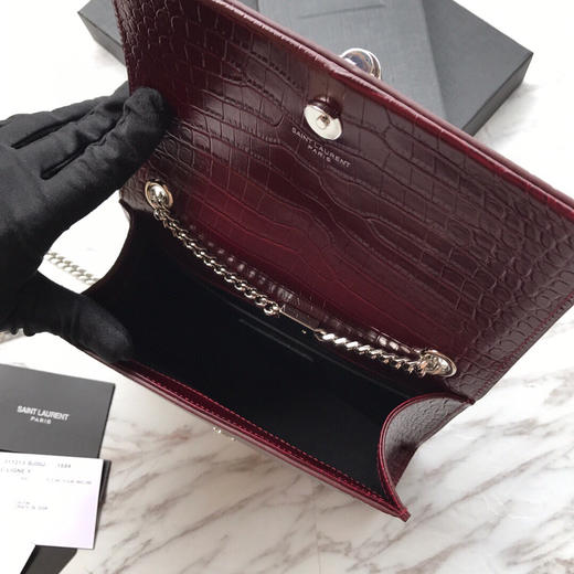 春季特惠💰1080 原单YSL圣罗兰 走秀款原单小鳄鱼纹流苏包377628 商品图8
