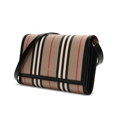 BURBERRY/博柏利  女款聚氨酯/织物单肩斜挎包手拿包 80260041 商品图1