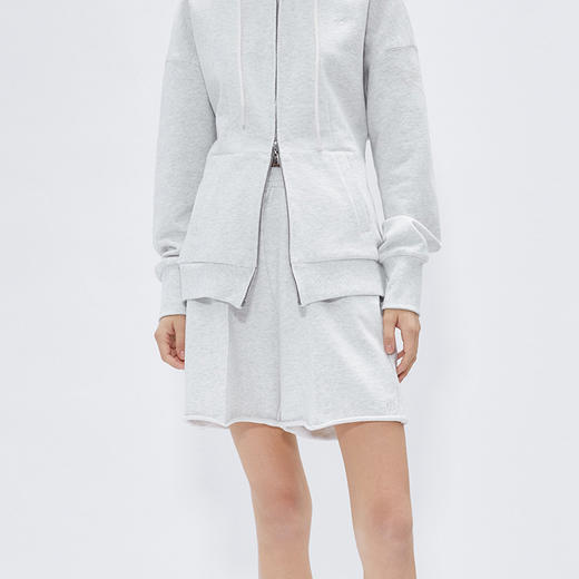 基础款松紧腰卫衣短裤 商品图0