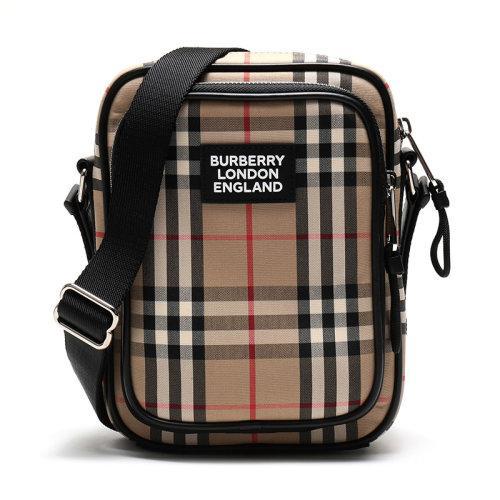 BURBERRY/博柏利 男女通用款Vintage格纹织物/配皮单肩斜挎包 80233811 商品图0