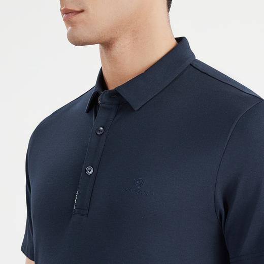 柒牌polo衫男士夏季薄款商务休闲百搭纯色翻领短袖套头体恤衫122T70020	122T70020 商品图2