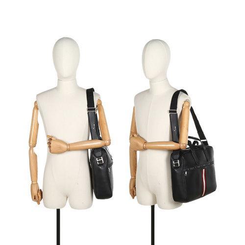 BALLY/巴利【21秋冬新款】男士Highpoint系列牛皮手提单肩斜挎包公文包条纹 HEKTOR 商品图4