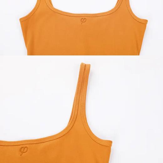 紧身方领高开衩背心 商品图6