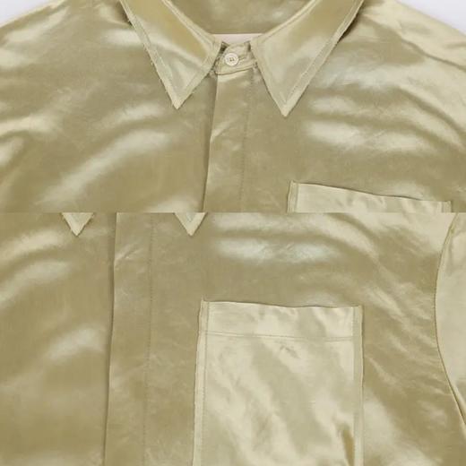 醋酸缎面休闲衬衣 商品图6