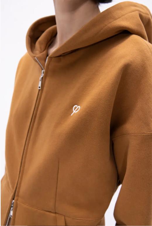 收腰连帽开襟卫衣 商品图3