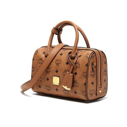 MCM/MCM 女士涂层帆布/配皮手提单肩斜挎包波士顿包MWBAASE02 商品图1