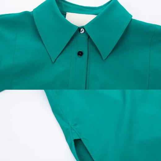 宽松拼接休闲衬衣 商品图3