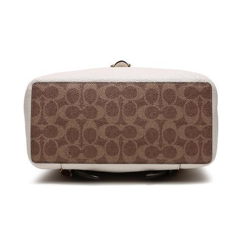 COACH/蔻驰 女士涂层帆布/配皮EVIE双肩包 75564 B4P0A 商品图3